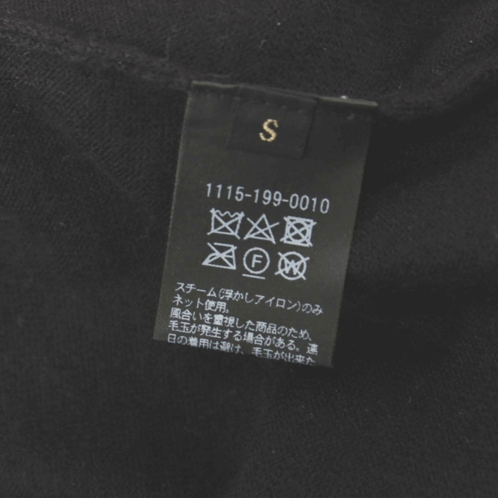 【中古】ユナイテッドアローズ UNITED ARROWS カシミヤ 襟付き カーディガン ブラック【サイズS】【 状態ランクB 】【 メンズ 】