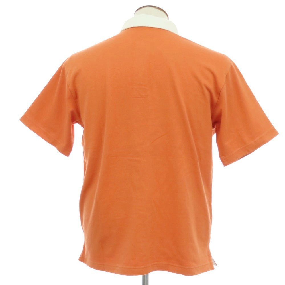 【中古】カンタベリー canterbury コットン 半袖ポロシャツ オレンジ【サイズL】【 状態ランクB 】【 メンズ 】