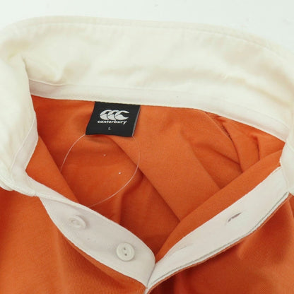 【中古】カンタベリー canterbury コットン 半袖ポロシャツ オレンジ【サイズL】【 状態ランクB 】【 メンズ 】