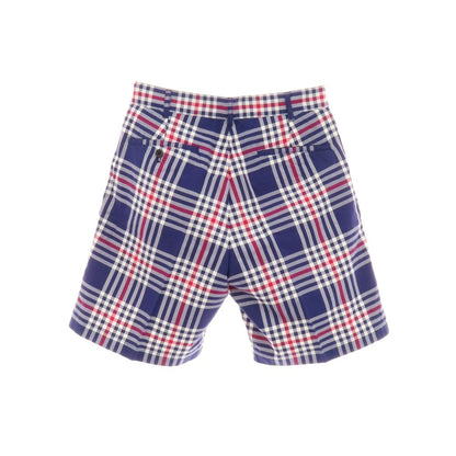 【中古】ビームス BEAMS コットン チェック ショートパンツ ネイビーxレッド【サイズS】【 状態ランクA 】【 メンズ 】