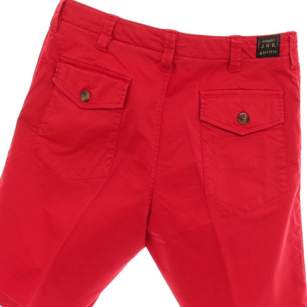 【中古】ジェイダブリューブライン J.W.BRINE ストレッチ コットン ショートパンツ レッド【サイズ48】【 状態ランクB 】【 メンズ 】