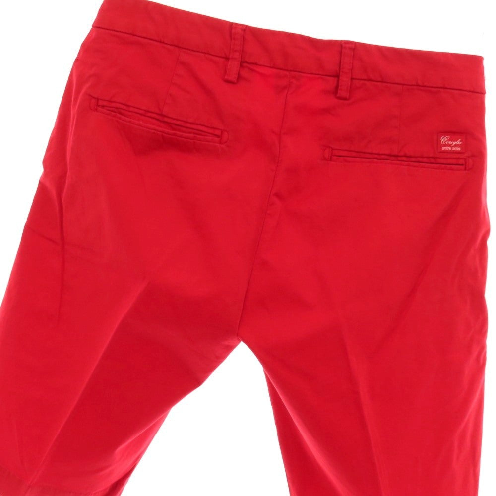 【中古】アントレアミ ENTRE AMIS ストレッチ コットン ショートパンツ レッド【サイズ44】【 状態ランクB 】【 メンズ 】
