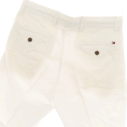 【中古】トミーヒルフィガー TOMMY HILFIGER コットン ショートパンツ ホワイト【サイズ30】【 状態ランクB 】【 メンズ 】