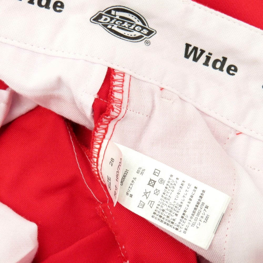 【中古】ディッキーズ Dickies ポリエステルコットン ショートパンツ レッド【サイズ28】【 状態ランクB 】【 メンズ 】