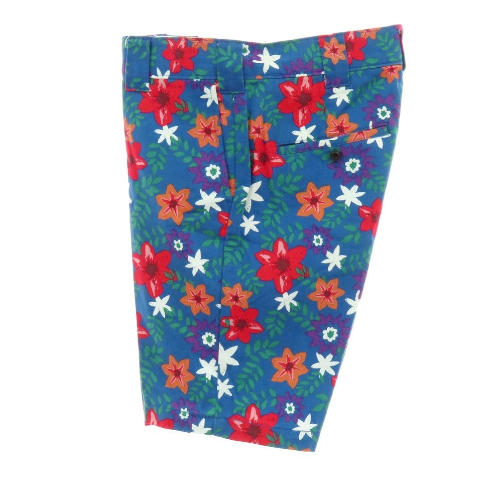 【中古】ディッキーズ Dickies コットン ボタニカル プリント ショートパンツ ダークブルーxマルチカラー【サイズ30】【 状態ランクB 】【 メンズ 】