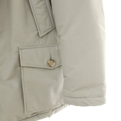 【中古】ウールリッチ WOOLRICH コットンナイロン フーデッド ダウンジャケット ライトグレー【サイズXS】【 状態ランクC 】【 メンズ 】