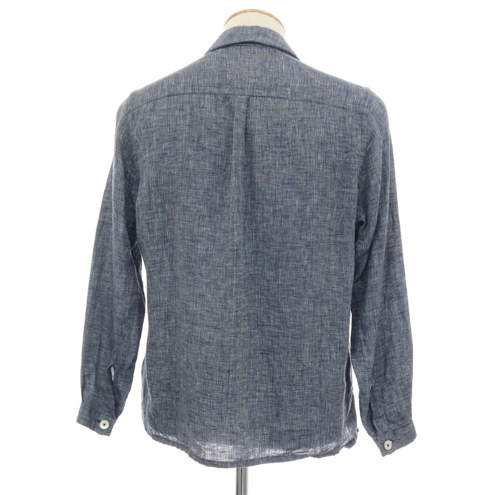 【中古】ラルディーニ LARDINI リネン 3B カジュアルジャケット ブルーネイビー【サイズS】【 状態ランクB 】【 メンズ 】