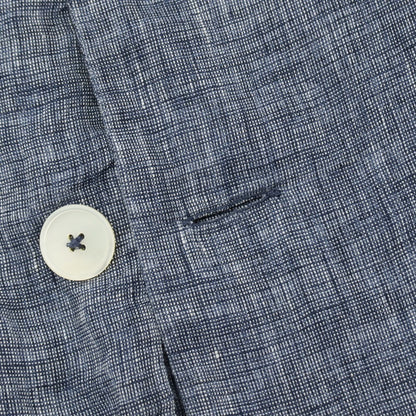 【中古】ラルディーニ LARDINI リネン 3B カジュアルジャケット ブルーネイビー【サイズS】【 状態ランクB 】【 メンズ 】