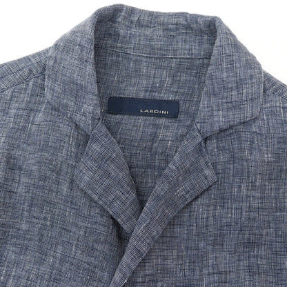 【中古】ラルディーニ LARDINI リネン 3B カジュアルジャケット ブルーネイビー【サイズS】【 状態ランクB 】【 メンズ 】