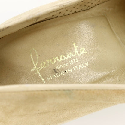 【中古】フェランテ FERRANTE スエード ローファー ライトベージュ【サイズ6 1/2】【 状態ランクC 】【 メンズ 】