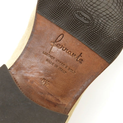 【中古】フェランテ FERRANTE スエード ローファー ライトベージュ【サイズ6 1/2】【 状態ランクC 】【 メンズ 】