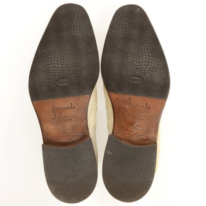 【中古】フェランテ FERRANTE スエード ローファー ライトベージュ【サイズ6 1/2】【 状態ランクC 】【 メンズ 】