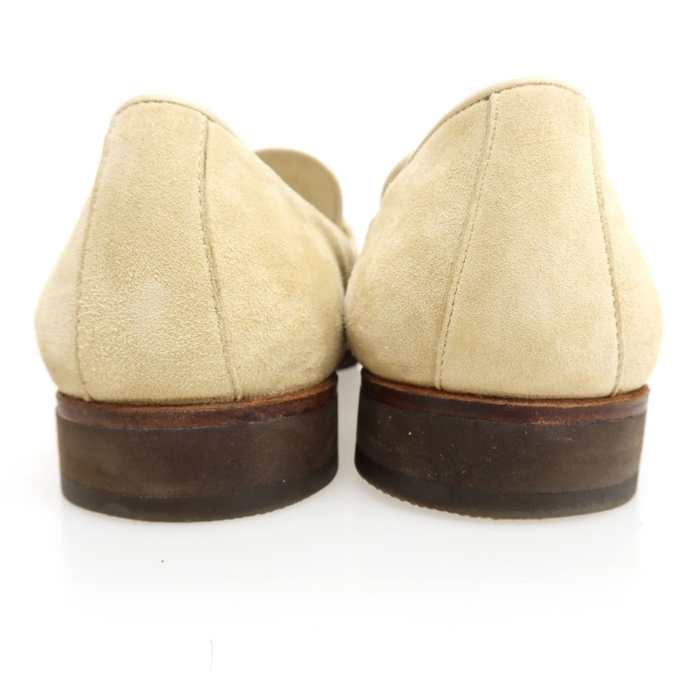 【中古】フェランテ FERRANTE スエード ローファー ライトベージュ【サイズ6 1/2】【 状態ランクC 】【 メンズ 】