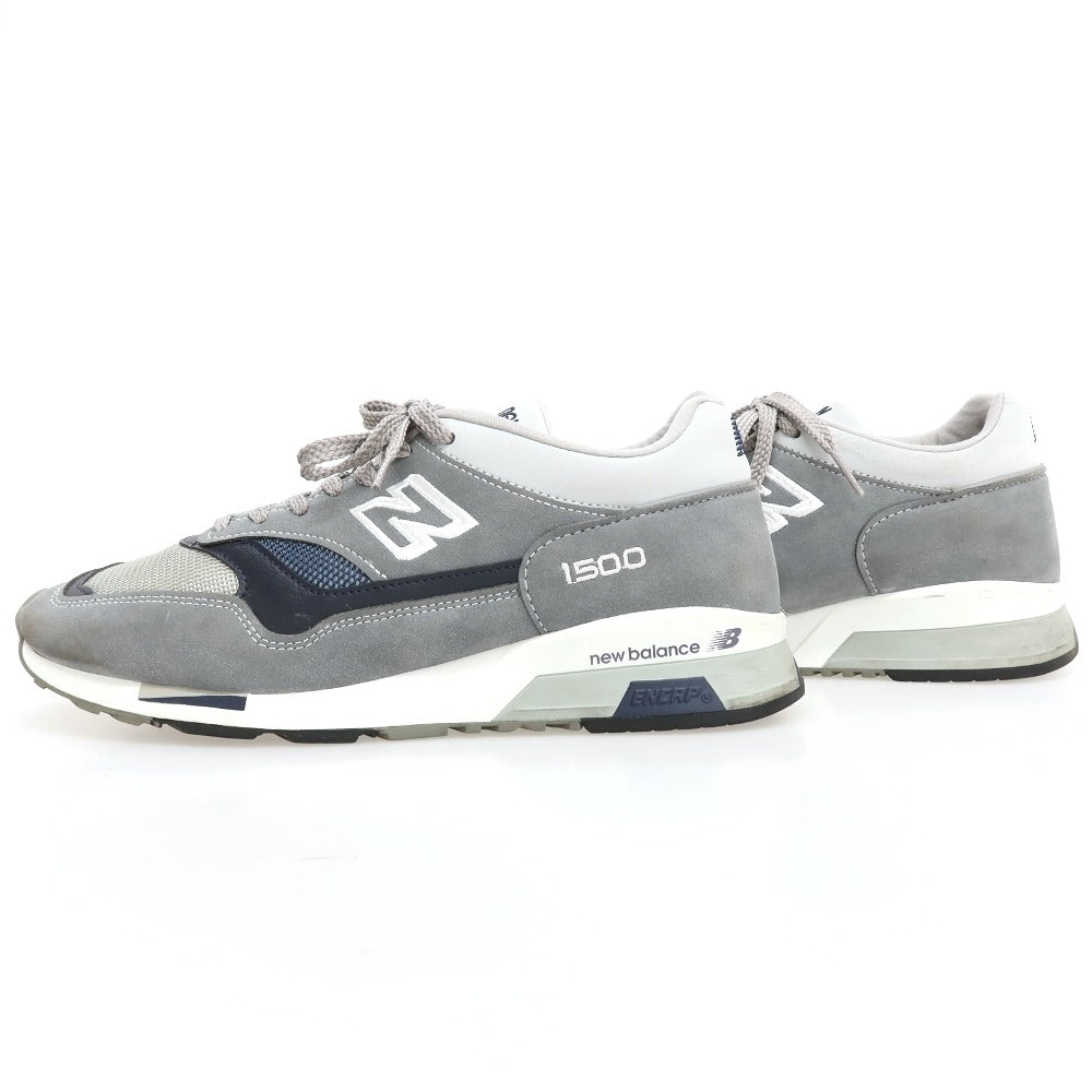 【中古】ニューバランス NEW BALANCE U1500UKG スエード スニーカー グレー【サイズ27】【 状態ランクB 】【 メンズ 】