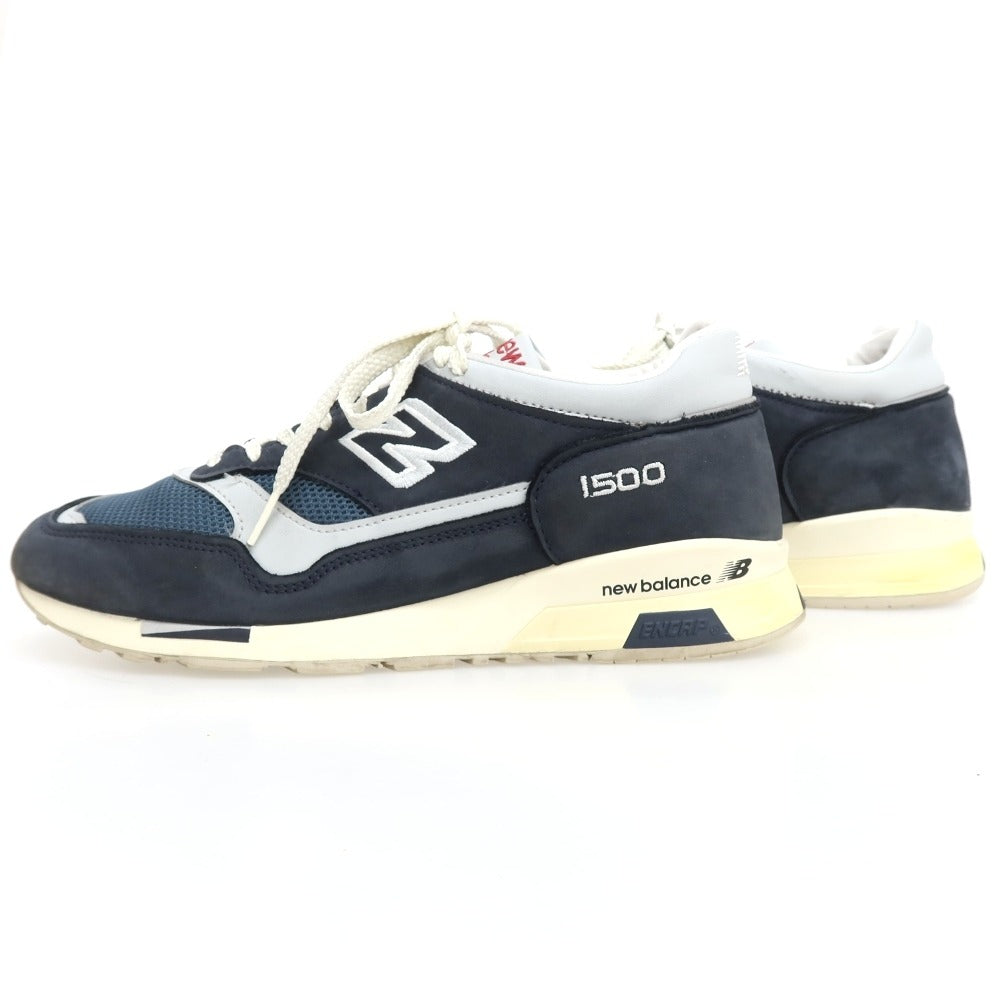 【中古】ニューバランス NEW BALANCE U1500VNV スエード スニーカー ネイビー【サイズ27】【 状態ランクB 】【 メンズ 】