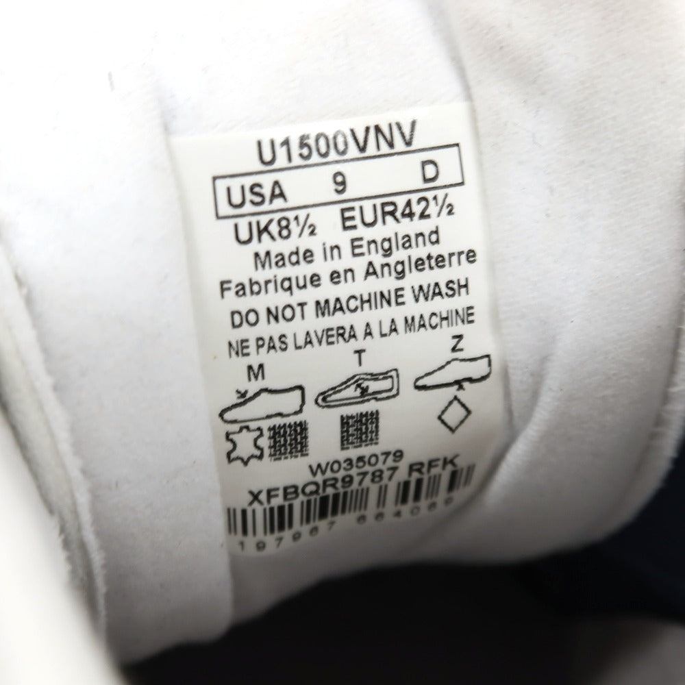 【中古】ニューバランス NEW BALANCE U1500VNV スエード スニーカー ネイビー【サイズ27】【 状態ランクB 】【 メンズ 】