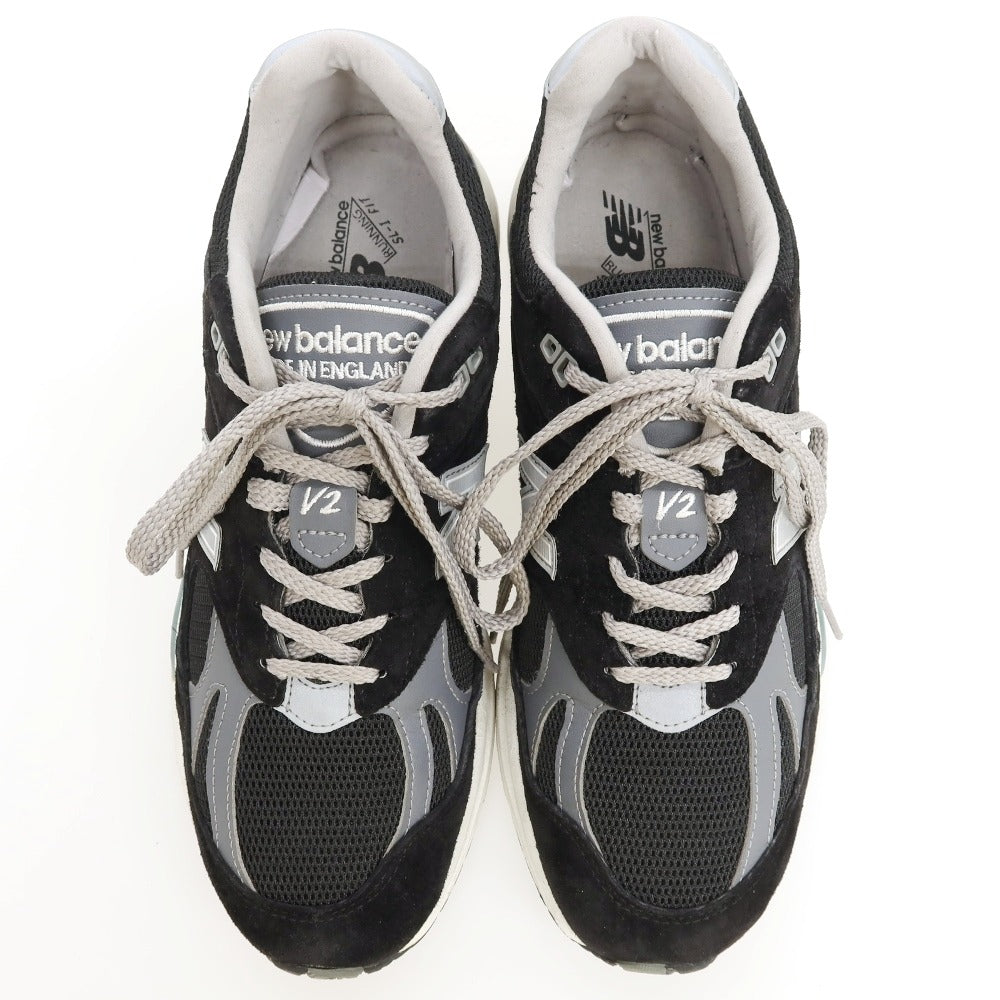 【中古】ニューバランス NEW BALANCE U991BK2 スエード スニーカー ブラック【サイズUK8 1/2】【 状態ランクB 】【 メンズ 】