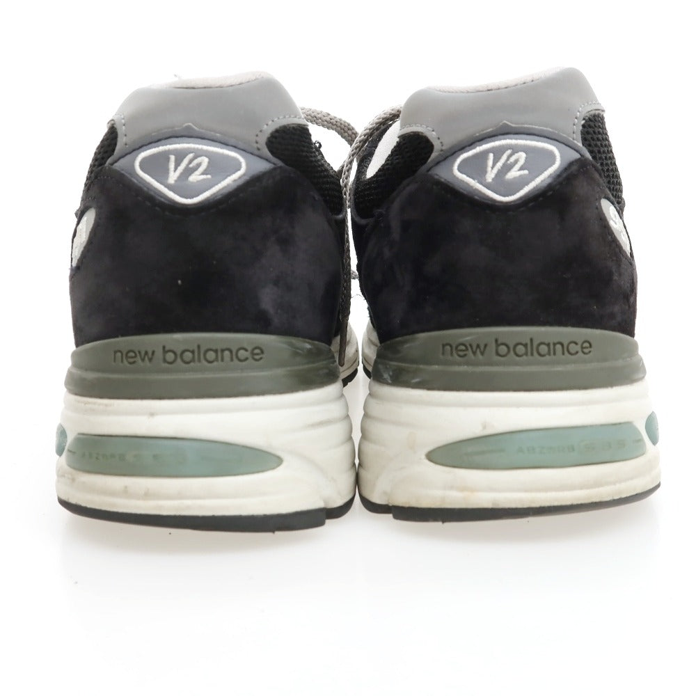 【中古】ニューバランス NEW BALANCE U991BK2 スエード スニーカー ブラック【サイズUK8 1/2】【 状態ランクB 】【 メンズ 】
