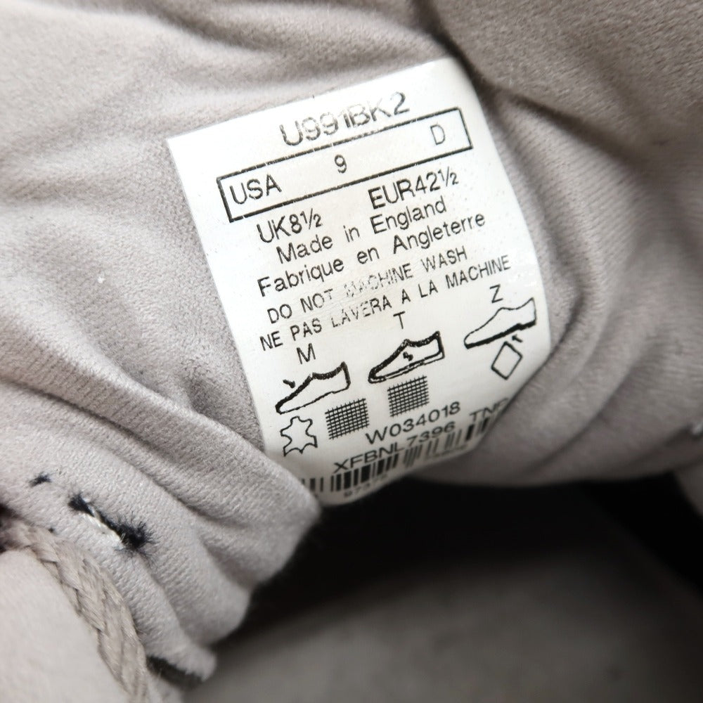 【中古】ニューバランス NEW BALANCE U991BK2 スエード スニーカー ブラック【サイズUK8 1/2】【 状態ランクB 】【 メンズ 】