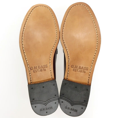 【中古】【未使用】ジーエイチバス G.H.BASS&amp;CO. BAZ4W429 レザー ローファー ワイン【サイズUS7.5】【 状態ランクS 】【 メンズ 】