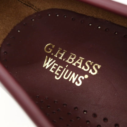 【中古】【未使用】ジーエイチバス G.H.BASS&amp;CO. BAZ4W429 レザー ローファー ワイン【サイズUS7.5】【 状態ランクS 】【 メンズ 】