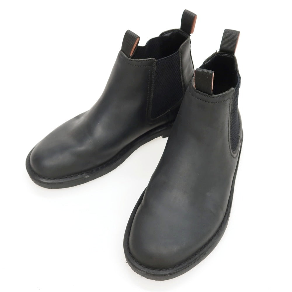 【中古】クラークス Clarks Shepton Easyレザー ブーツ ブラック【サイズUK7 1/2】【 状態ランクA 】【 メンズ 】