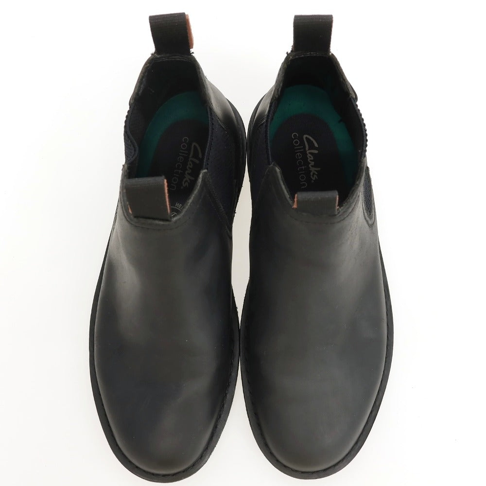 【中古】クラークス Clarks Shepton Easyレザー ブーツ ブラック【サイズUK7 1/2】【 状態ランクA 】【 メンズ 】