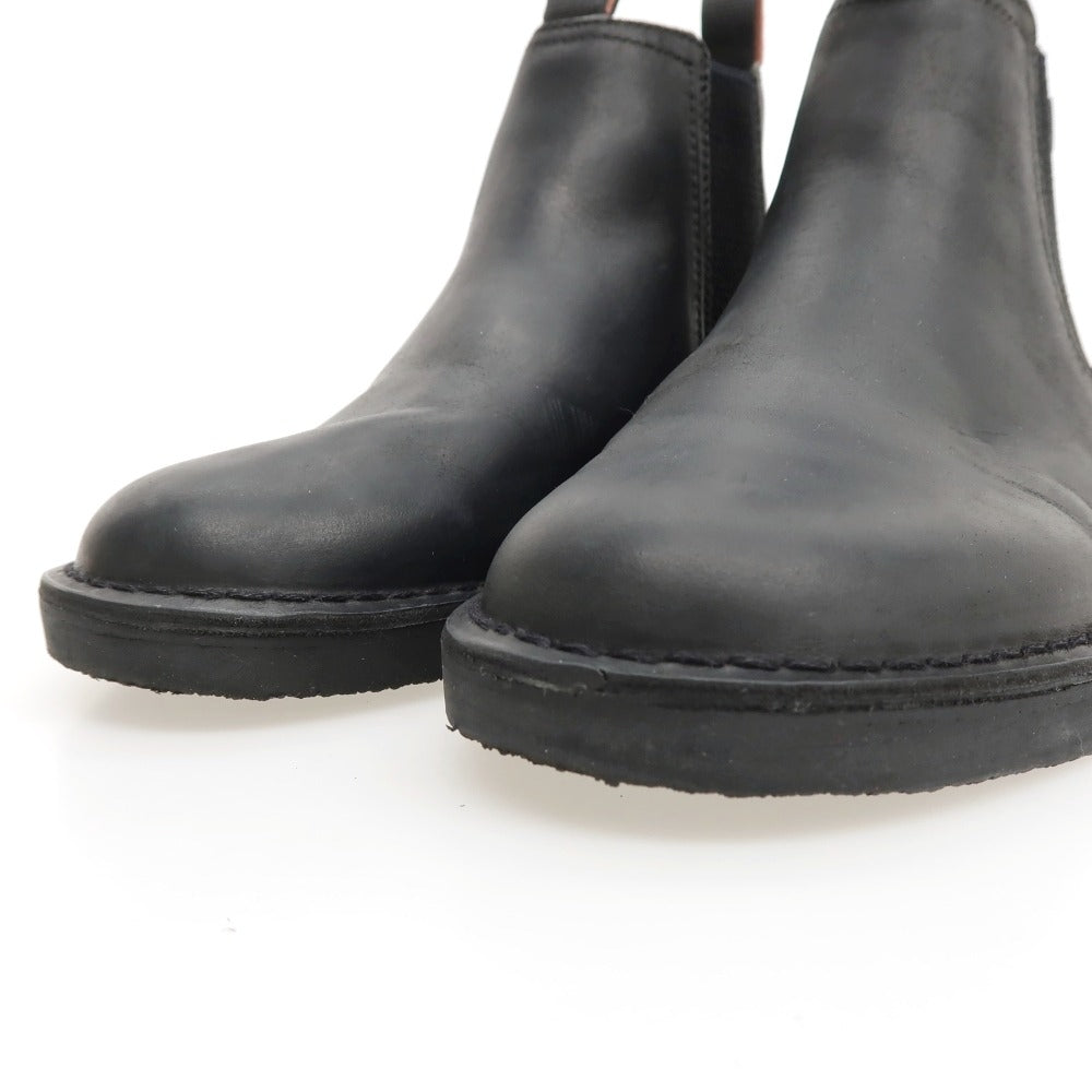 【中古】クラークス Clarks Shepton Easyレザー ブーツ ブラック【サイズUK7 1/2】【 状態ランクA 】【 メンズ 】