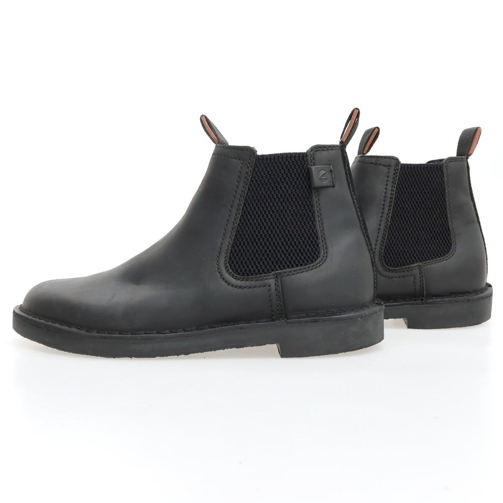 【中古】クラークス Clarks Shepton Easyレザー ブーツ ブラック【サイズUK7 1/2】【 状態ランクA 】【 メンズ 】