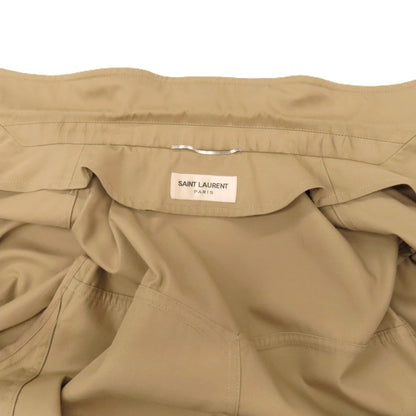 【中古】サンローランパリ SAINT LAURENT PARIS ポリエステルコットン サファリジャケット ベージュ【サイズ50】【 状態ランクB 】【 メンズ 】