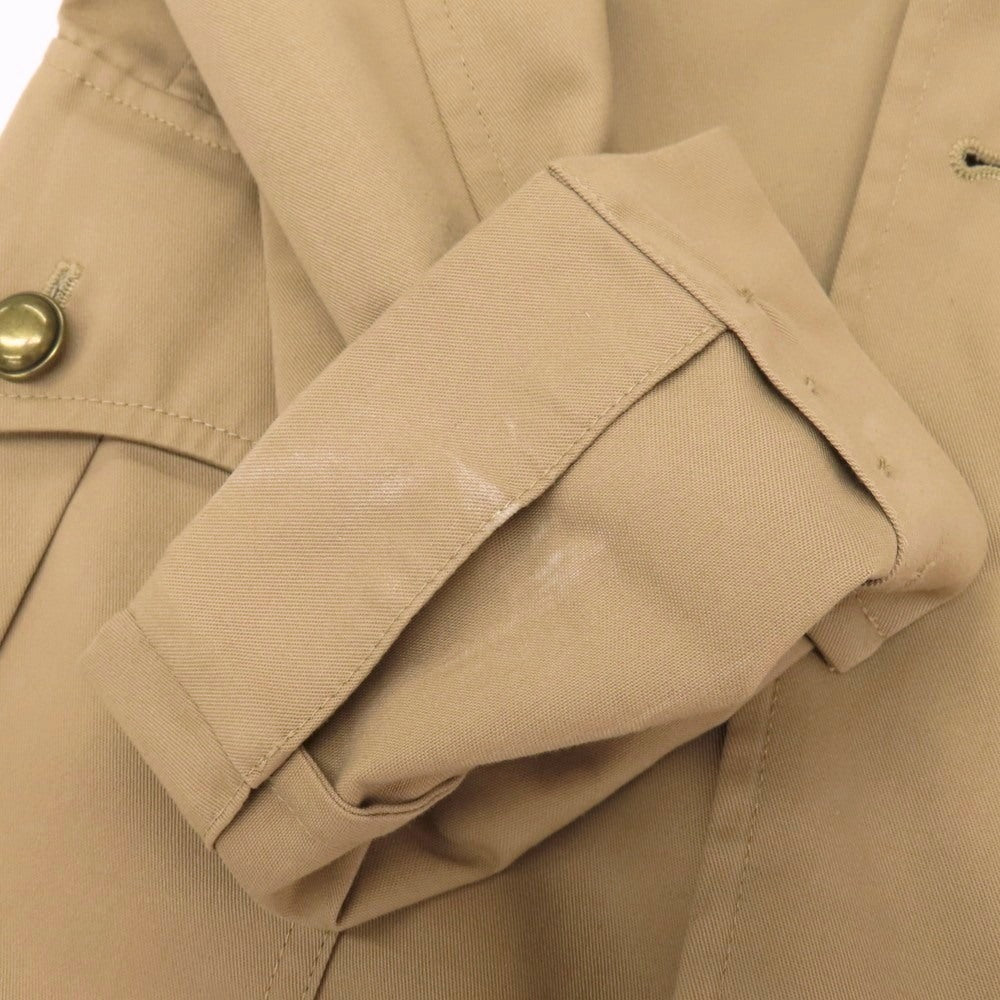 【中古】サンローランパリ SAINT LAURENT PARIS ポリエステルコットン サファリジャケット ベージュ【サイズ50】【 状態ランクB 】【 メンズ 】
