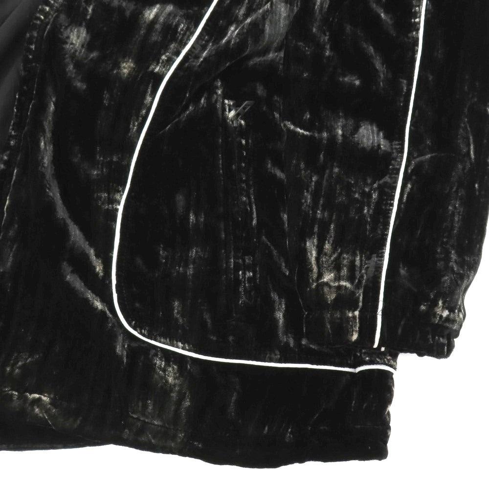 【中古】ディーゼル DIESEL J-HAY レーヨンナイロン ベロア パイピングデザイン ダブルジップブルゾン ブラック【サイズ46】【 状態ランクB 】【 メンズ 】