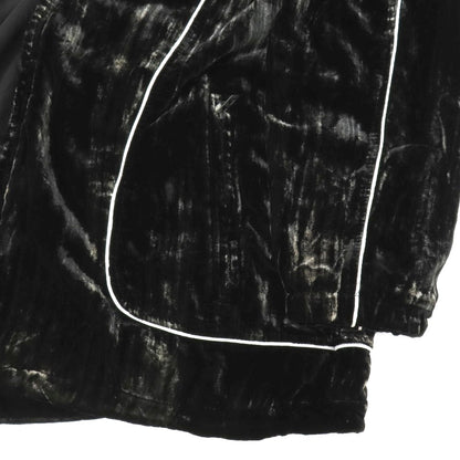 【中古】ディーゼル DIESEL J-HAY レーヨンナイロン ベロア パイピングデザイン ダブルジップブルゾン ブラック【サイズ46】【 状態ランクB 】【 メンズ 】