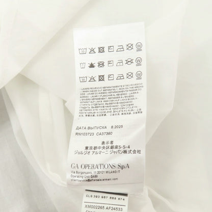 【中古】アルマーニ エクスチェンジ A/X ARMANI EXCHANGE コットン レギュラーカラー カジュアルシャツ ホワイト【サイズM】【 状態ランクB 】【 メンズ 】