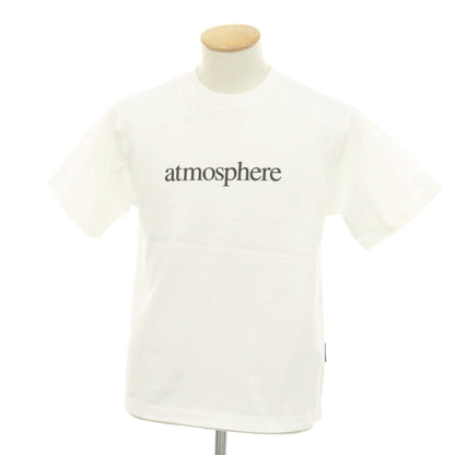 【中古】アトモス atmos コットン シリコンプリント クルーネック 半袖Ｔシャツ ホワイト【サイズS】【 状態ランクA 】【 メンズ 】