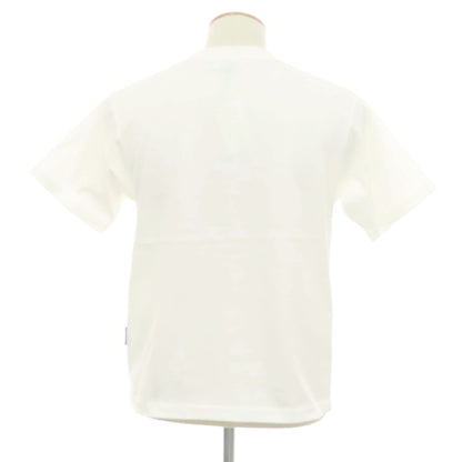 【中古】アトモス atmos コットン シリコンプリント クルーネック 半袖Ｔシャツ ホワイト【サイズS】【 状態ランクA 】【 メンズ 】