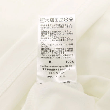 【中古】アトモス atmos コットン シリコンプリント クルーネック 半袖Ｔシャツ ホワイト【サイズS】【 状態ランクA 】【 メンズ 】