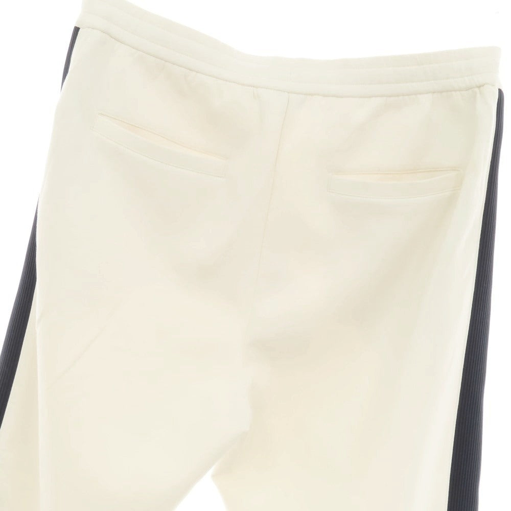 【中古】アルマーニ エクスチェンジ A/X ARMANI EXCHANGE コットンポリエステル ジャージー スウェットパンツ オフホワイトxネイビー【サイズL】【 状態ランクC 】【 メンズ 】