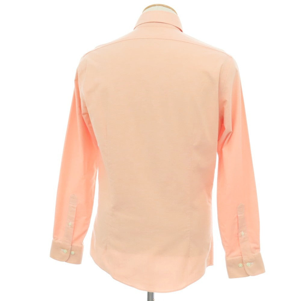 【中古】ブルックスブラザーズ Brooks Brothers ストレッチ コットン ボタンダウン カジュアルシャツ ライトオレンジ【サイズS】【 状態ランクC 】【 メンズ 】