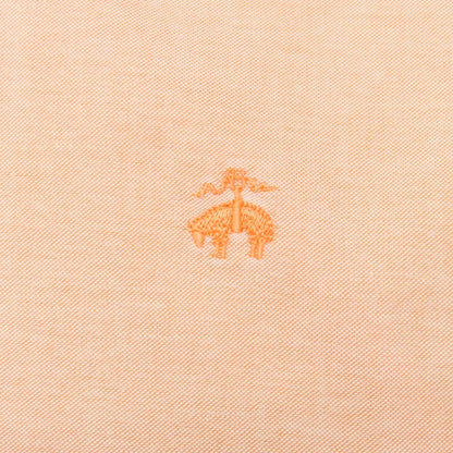 【中古】ブルックスブラザーズ Brooks Brothers ストレッチ コットン ボタンダウン カジュアルシャツ ライトオレンジ【サイズS】【 状態ランクC 】【 メンズ 】