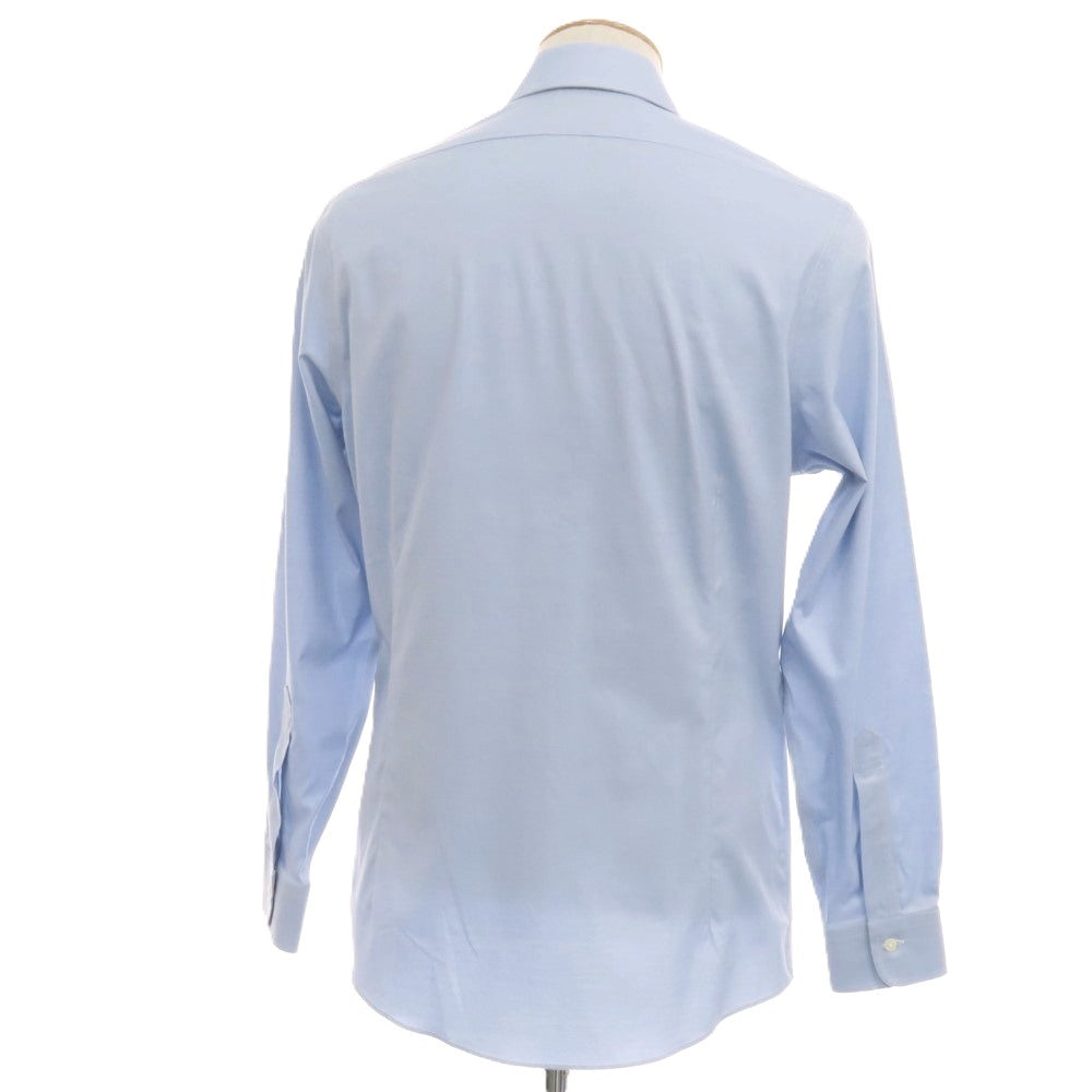 【中古】ブルックスブラザーズ Brooks Brothers ストレッチ コットン レギュラーカラー ドレスシャツ サックスブルー【サイズ15】【 状態ランクB 】【 メンズ 】