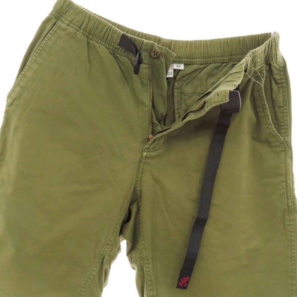 【中古】グラミチ Gramicci ストレッチ コットン ショートパンツ オリーブ【サイズM】【 状態ランクC 】【 メンズ 】