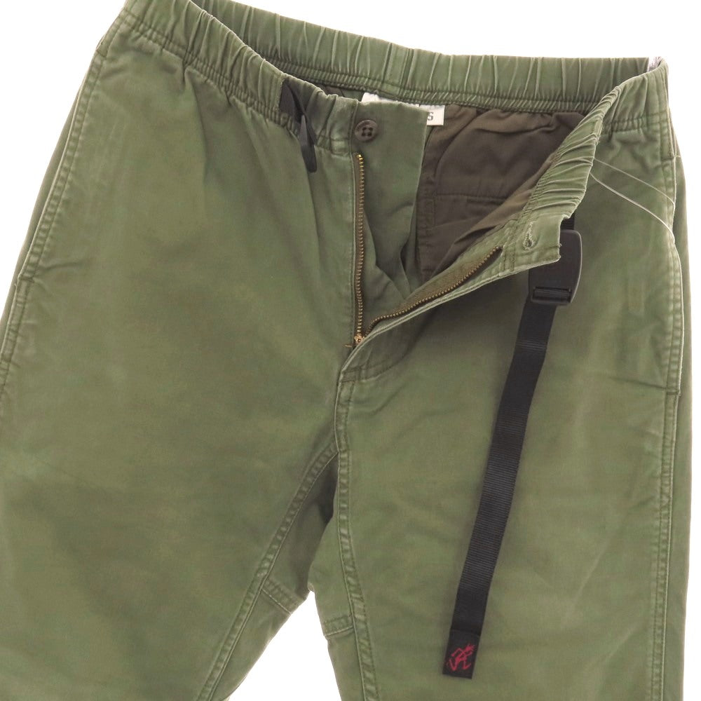 【中古】グラミチ Gramicci ストレッチ コットン イージーパンツ オリーブ【サイズS】【 状態ランクC 】【 メンズ 】