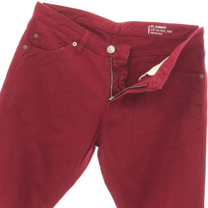 【中古】ピーティートリノ デニム PT TORINO DENIM TOM 1 コットンシルクポリウレタン 5ポケットパンツ マルーン【サイズ30】【 状態ランクC 】【 メンズ 】