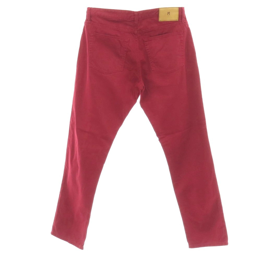 【中古】ピーティートリノ デニム PT TORINO DENIM TOM 1 コットンシルクポリウレタン 5ポケットパンツ マルーン【サイズ30】【 状態ランクC 】【 メンズ 】