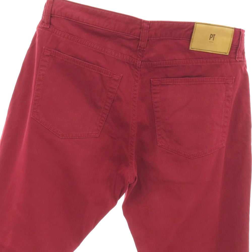 【中古】ピーティートリノ デニム PT TORINO DENIM TOM 1 コットンシルクポリウレタン 5ポケットパンツ マルーン【サイズ30】【 状態ランクC 】【 メンズ 】