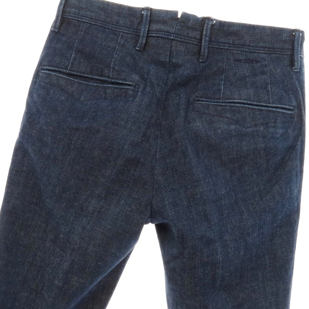 【中古】インコテックス スラックス INCOTEX SLACKS ストレッチ コットン デニムスラックスパンツ ネイビー【サイズ28】【 状態ランクB 】【 メンズ 】