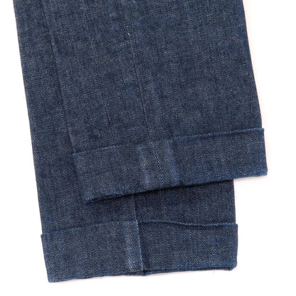 【中古】インコテックス スラックス INCOTEX SLACKS ストレッチ コットン デニムスラックスパンツ ネイビー【サイズ28】【 状態ランクB 】【 メンズ 】