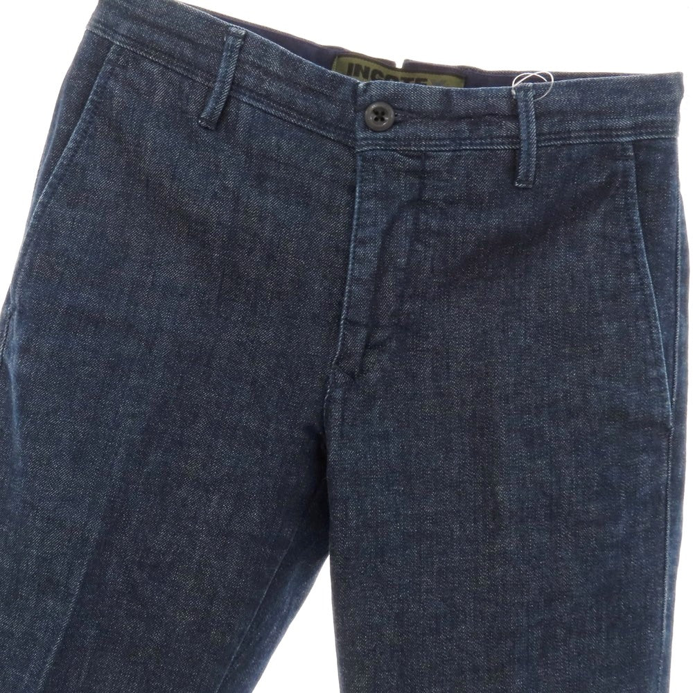 【中古】インコテックス スラックス INCOTEX SLACKS ストレッチ コットン デニムスラックスパンツ ネイビー【サイズ28】【 状態ランクB 】【 メンズ 】
