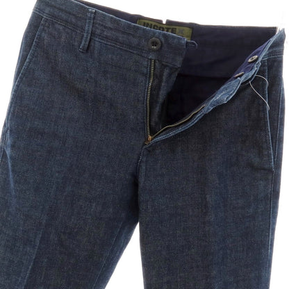 【中古】インコテックス スラックス INCOTEX SLACKS ストレッチ コットン デニムスラックスパンツ ネイビー【サイズ28】【 状態ランクB 】【 メンズ 】
